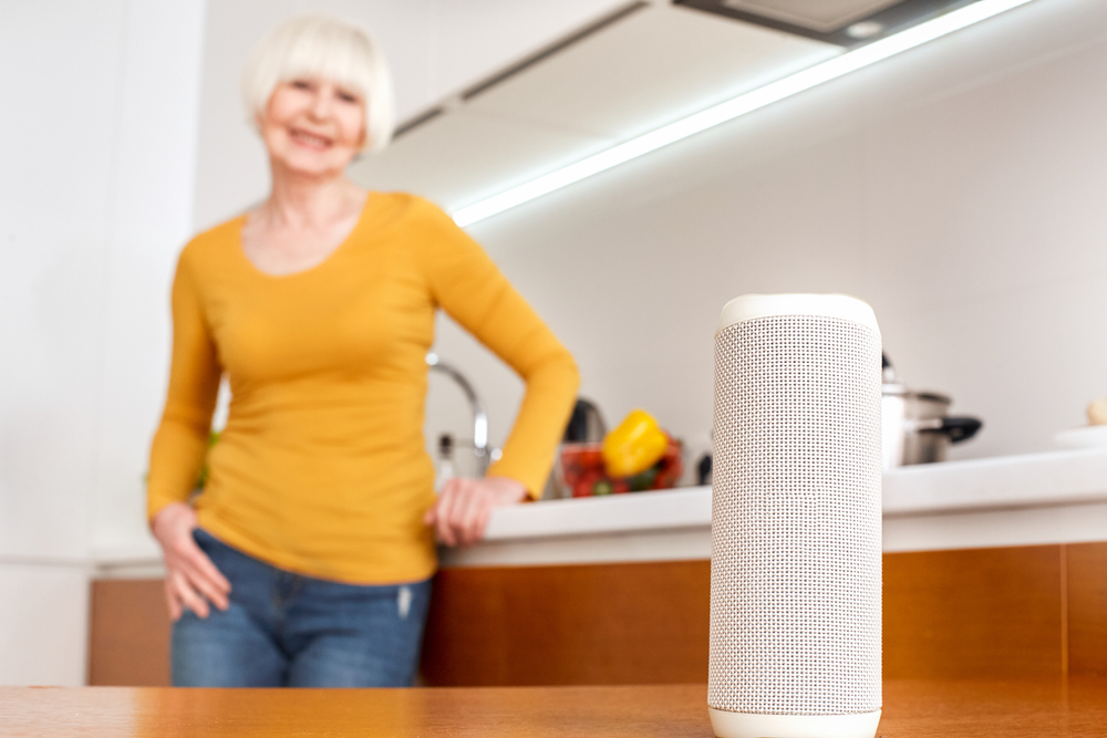 voice-activated-smart-speaker-peace-of-mind-to-seniors-living-technology-WytCote-Technologies-assisted-living-virtual-assistant
